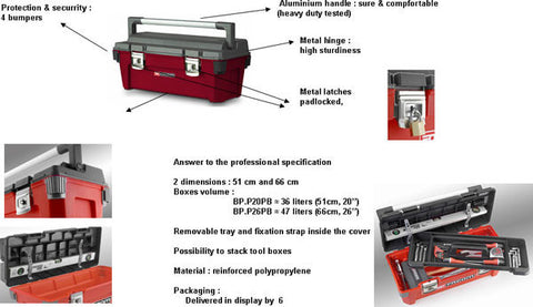 FACOM  BP.P20PB TOOL BOX PRO 20" 36L